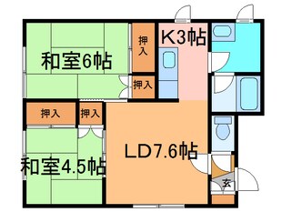 丸果ﾊｲﾂの物件間取画像